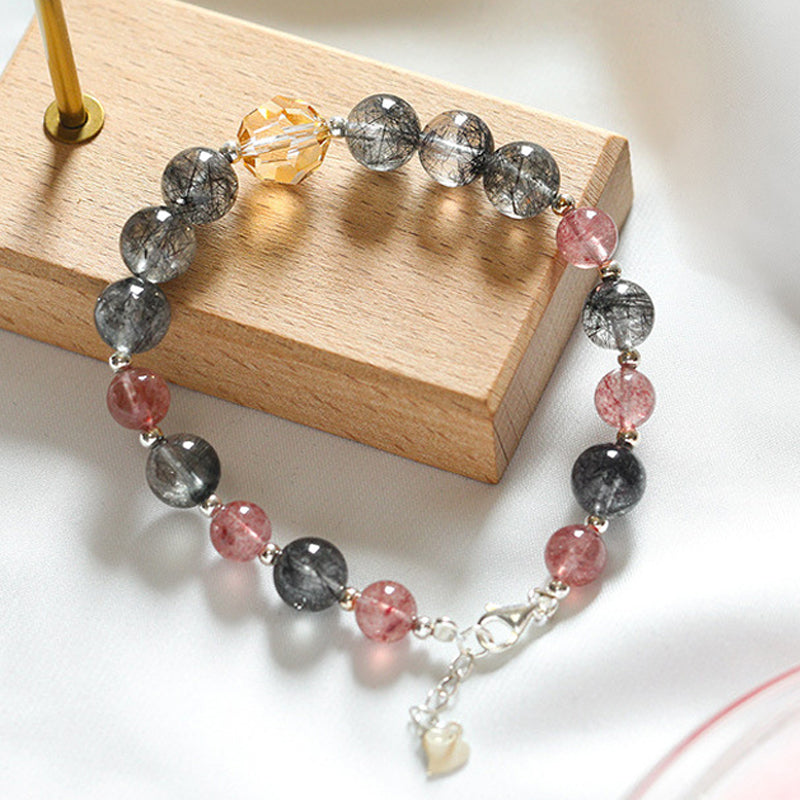 Natural Strawberry Crystal Bracelet