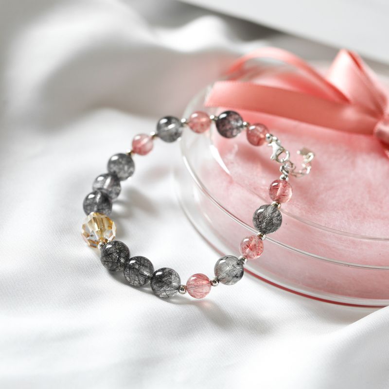 Natural Strawberry Crystal Bracelet
