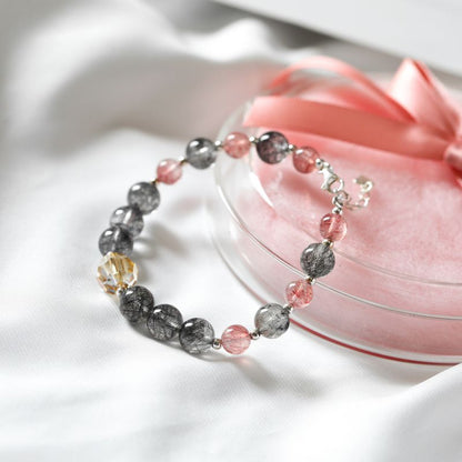 Natural Strawberry Crystal Bracelet
