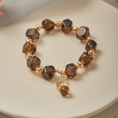 Natural Cut Citrine Bracelet