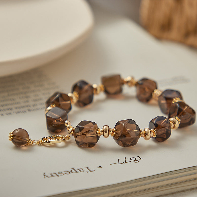 Natural Cut Citrine Bracelet