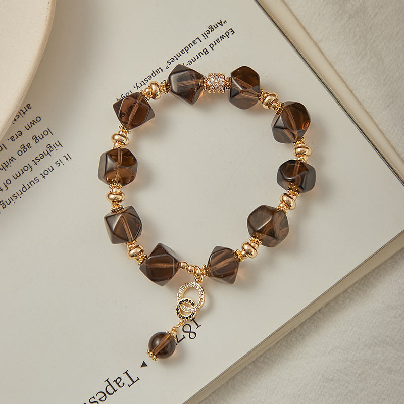 Natural Cut Citrine Bracelet