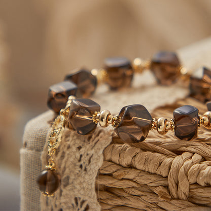 Natural Cut Citrine Bracelet