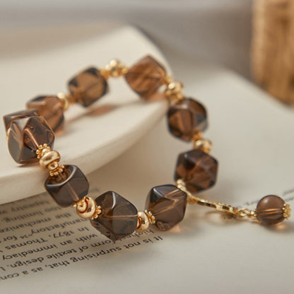 Natural Cut Citrine Bracelet