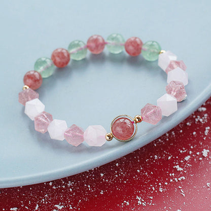 Natural Crystal Beads Cut Bracelet