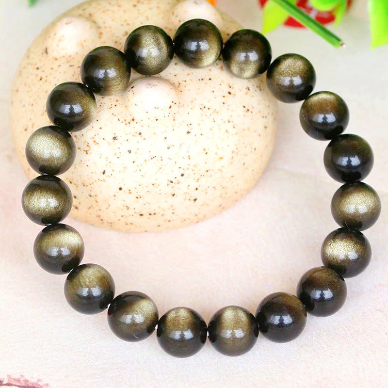 Classic Natural Obsidian Bracelet