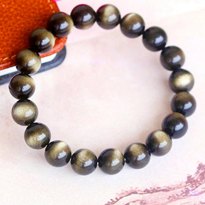 Classic Natural Obsidian Bracelet