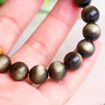 Classic Natural Obsidian Bracelet